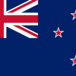 The flag of New Zealand.