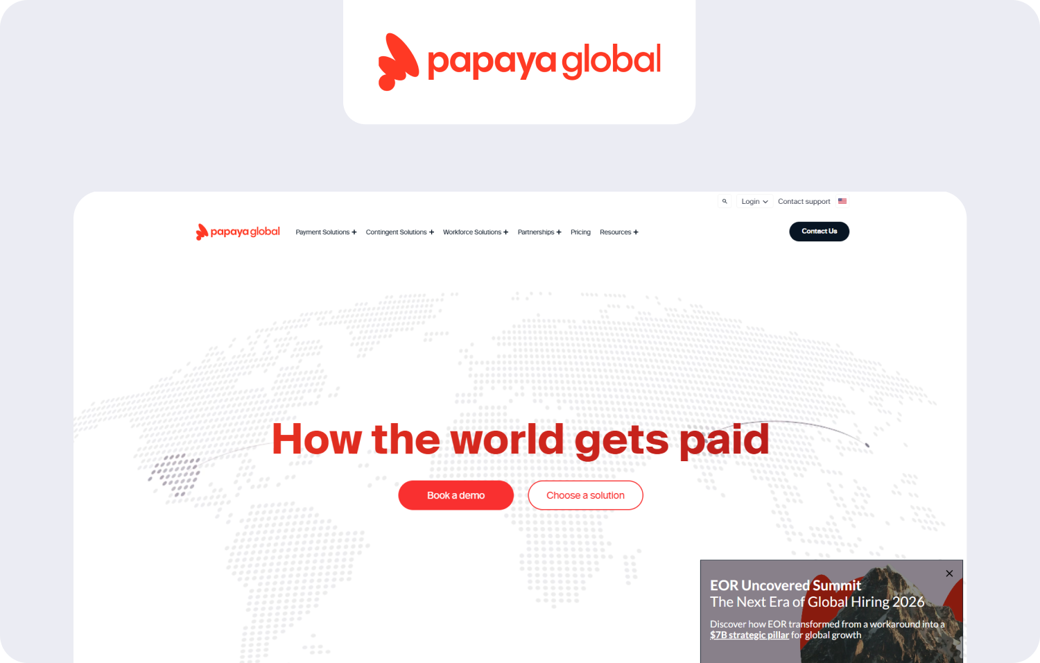 papaya global homepage