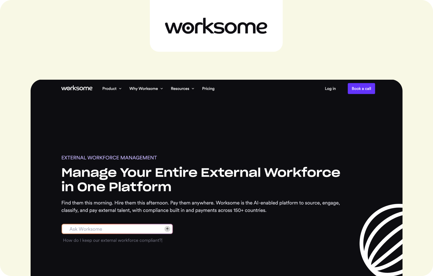 worksome homepage