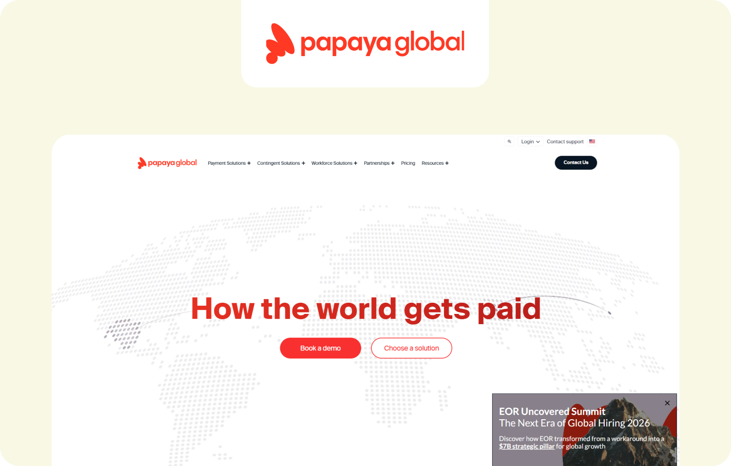 papaya global homepage