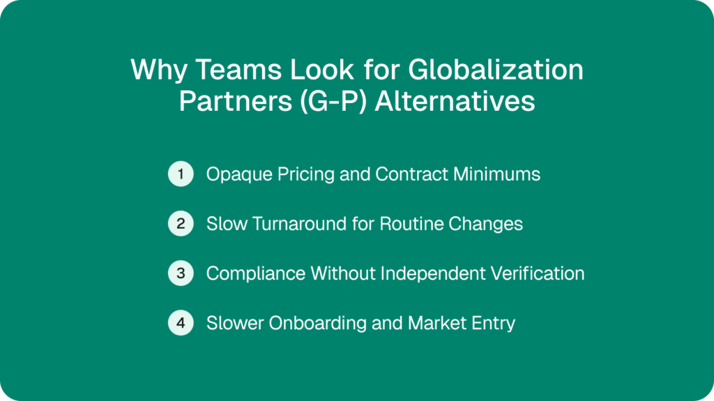 why teams look for gp alternatives