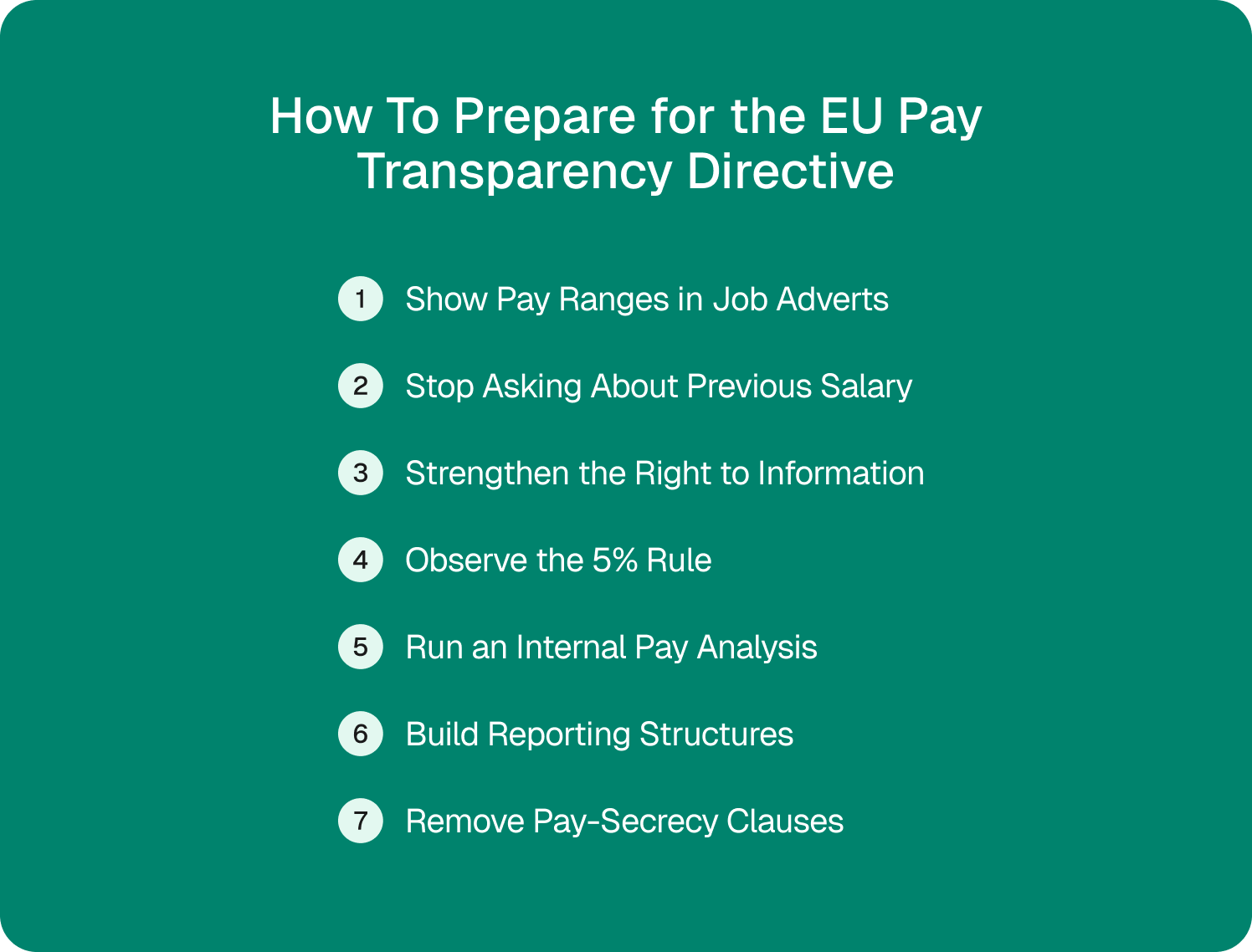 how to prepare for the eu pay transparency directive checklist