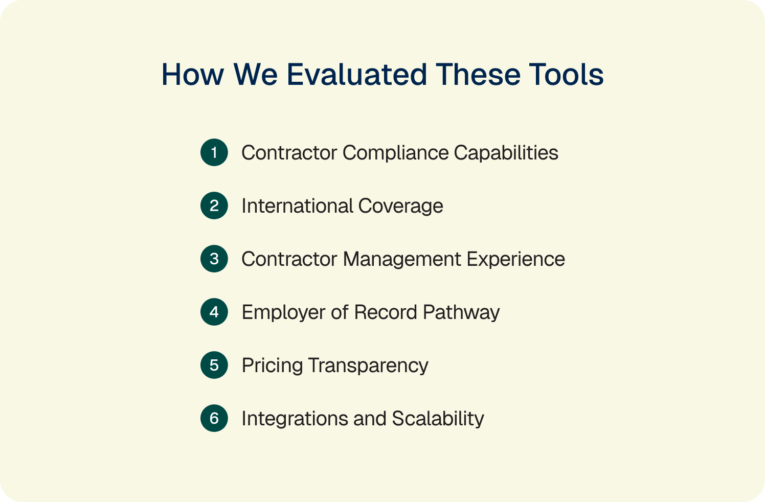 how we evaluated these tools